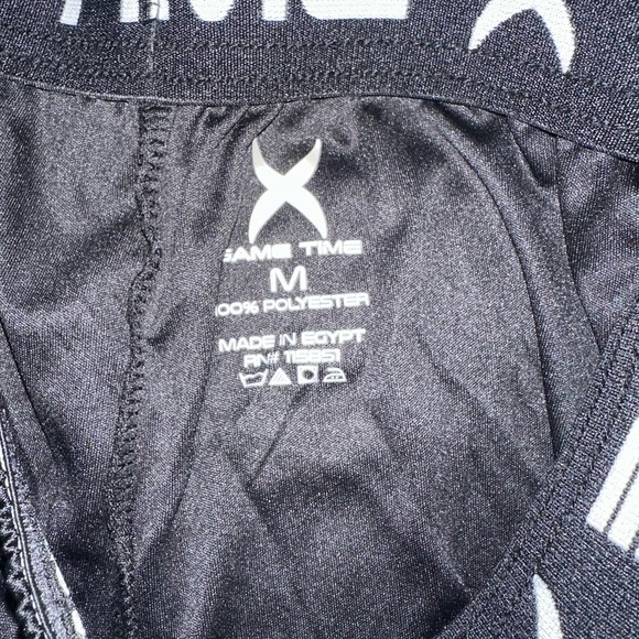 Game Time Black Athletic Shorts Lightweight Elastic Waist - Picture 2 of 3